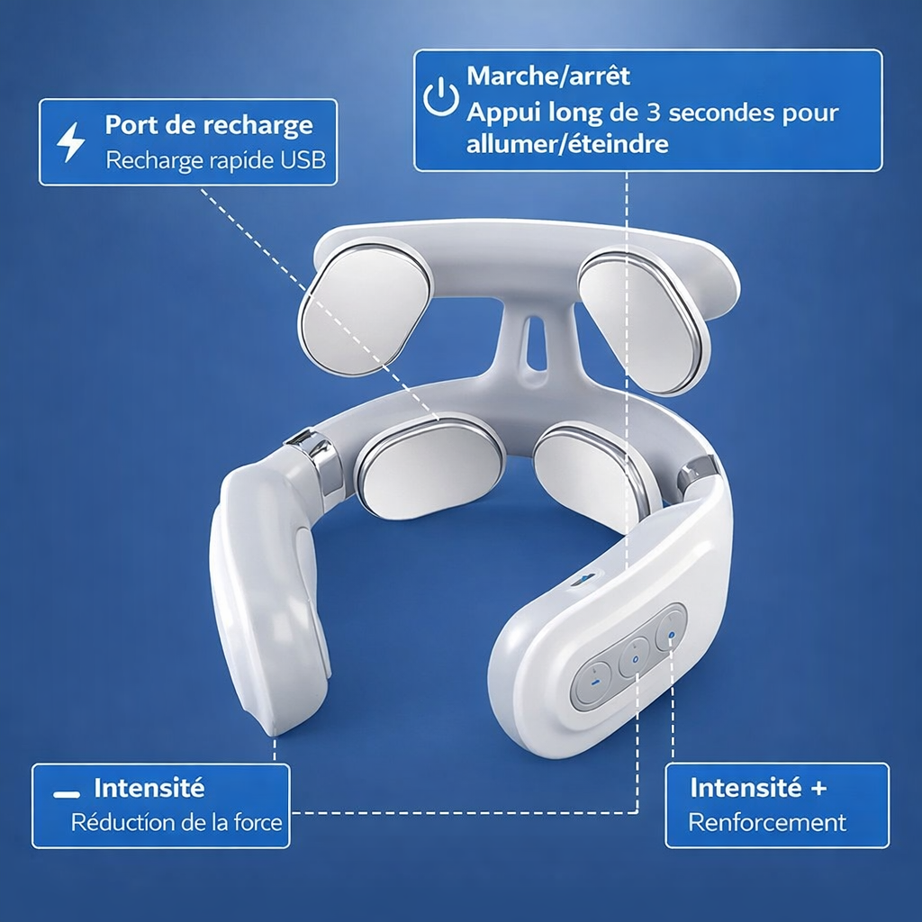 Cervical Vertebra Instrument Neck Shoulder And Neck Massage Instrument Massager Yozara