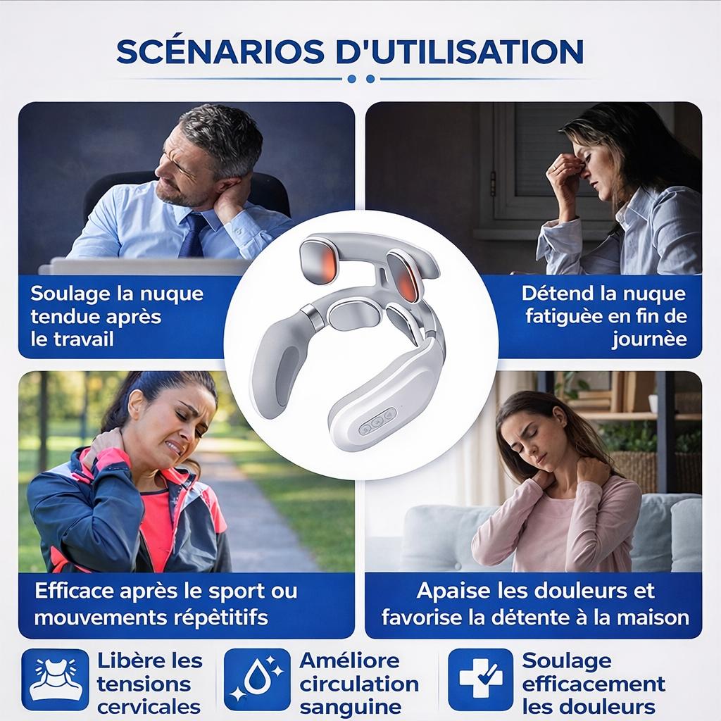 Adieu douleurs du cou – Masseur cervical nouvelle génération Yozara