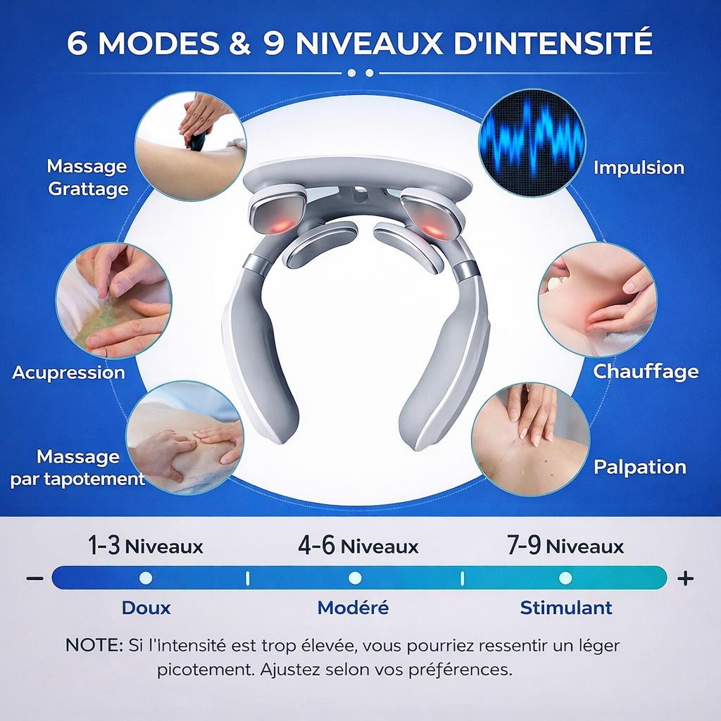 Adieu douleurs du cou – Masseur cervical nouvelle génération Yozara